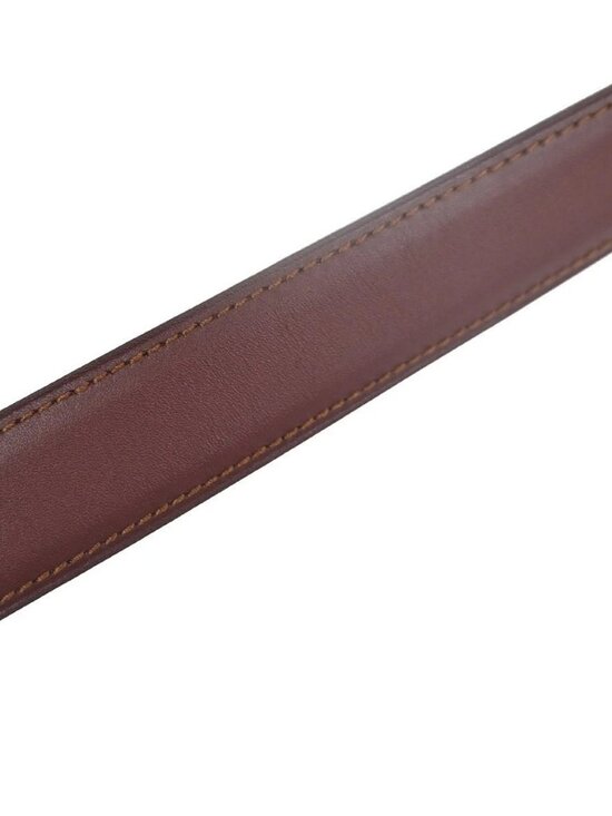 Cartier C Logo Belt 110/43 Leather Red Gold Vintage 05RL880 main image 14
